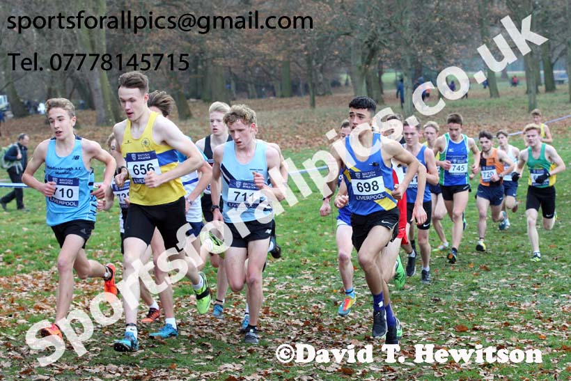 Mens under-17 British Athletics Liverpool Cross Challenge, Sefton Park, Liverpool. Photo:  David T. Hewitson/Sports for All Pics